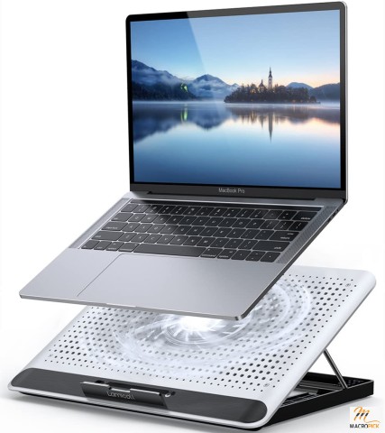 Laptop Cooling Pad : Portable Height Adjustable Laptop Cooling Fan