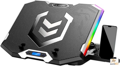 Gaming Laptop Cooling Pad 15 -17.3 Inch, RGB Laptop Cooler Pad with 6 Cooling Fans