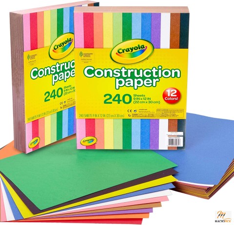 Crayola Construction Paper - Bulk School Supplies For Kids - 240 Count Pack Of 2