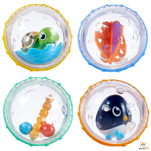 Munchkin Float and Play Bubbles Baby and Toddler Bath Toy -  4 Count