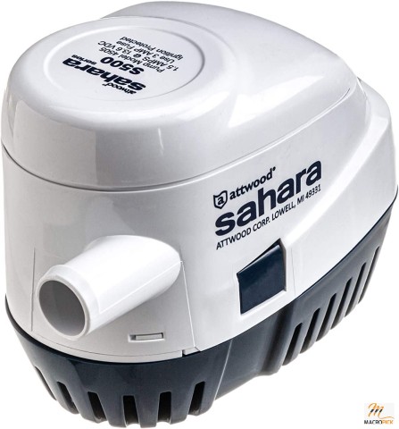 Sahara S500 Automatic Bilge Pump - 2-Volt, 1.5-Amp Draw