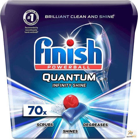 Dishwasher Detergent - Finish Quantum Infinity Shine - 70 Count