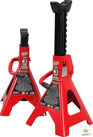 Torin Steel Jack Stands: 3 Ton (6,000 lb) Capacity