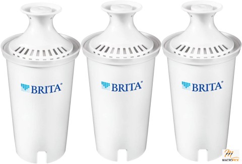 Brita Standard Water Filter - Standard Replacement Filters for Pitchers and Dispensers - Pack Of 3