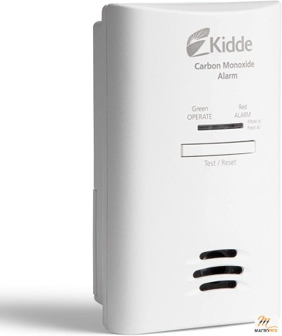 Kidde Carbon Monoxide Detector - AC Plug-In with Battery Backup - CO Alarm with Replacement Alert