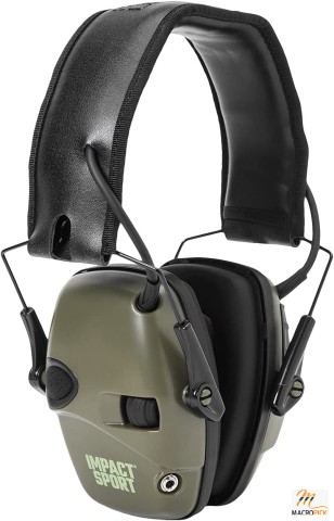 Sport Sound Amplification Electronic Shooting Earmuff - Green