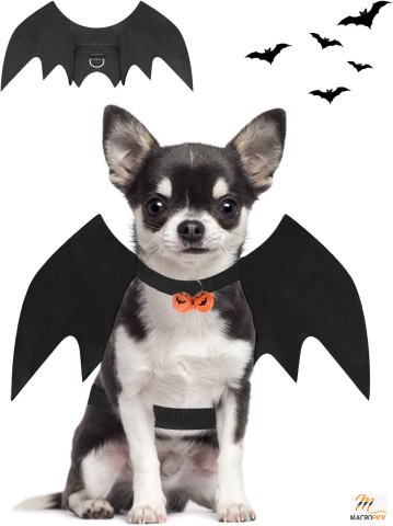 Halloween Dog Bat Wings Costume - Halloween Cosplay Party Dress Up Costume for Small Dogs and Cats