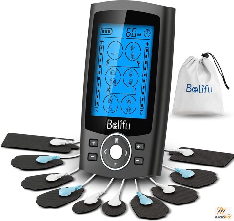Muscle Stimulator for Pain Relief Therapy Electronic Pulse Massager with 10 Pads