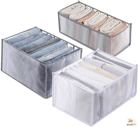 Clothes Storage Visible Foldable Closet Organizer 3Pcs