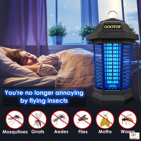 Mosquito Zapper Indoor, Electric Mosquito Killer Lamp for Patio and Home