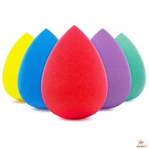 Pack of 5 Beauty Blenders Makeup Beauty Sponge Set Multi-colored