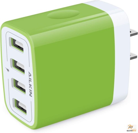 USB Wall Charger, 4.8A 4 Ports Portable Universal USB Wall Charger Adapter