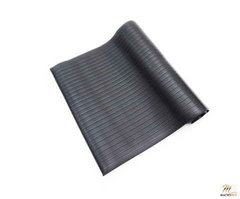 Rectangular Shaped Heavy Duty Anti Fatigue Floor Mat Pattern | Ribbed, Size | Multiple, Color | Black