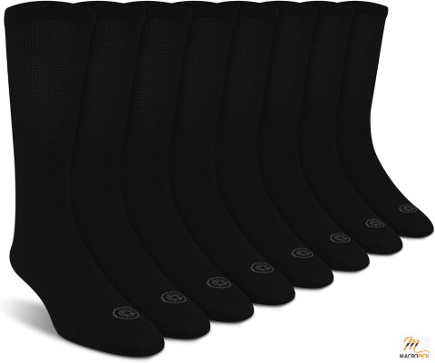 Non Binding Top Diabetic Socks for Men, 4 Pairs (Large) Seamless Socks By Doctor's Choice
