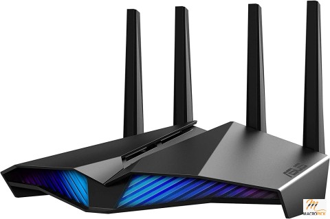 Dual-Band RT-AX82U WIFI-6 Router for Gaming & Streaming AiMesh Compatible Color | Black, Connectivity | WIFI, Ethernet