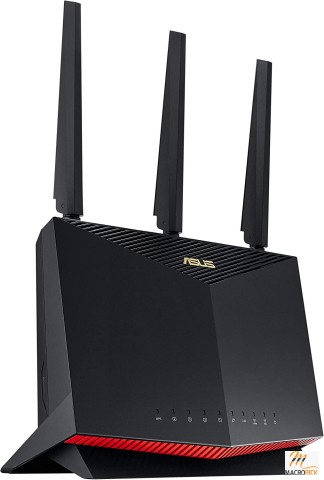 Next-Generation Dual-Band WIFI 6 Gaming Router (RT-AX86U) AiMesh Compatible, Color | Black