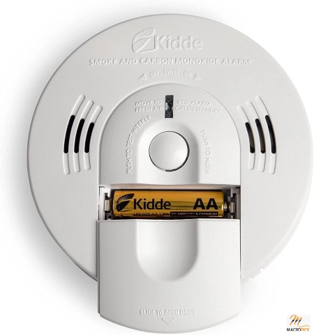 Smoke & Carbon Monoxide Detector By kidde, Battery Backup Interconnect Combination Smoke & CO Alarm, White
