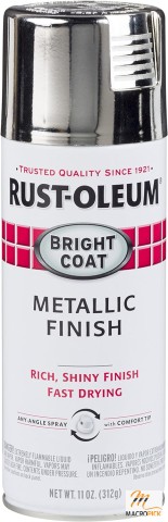Bright Coat Stops Rust Metallic Paint Spray By Rust-Oleum, Any Angle Spray with Comfort tip, 2 Pack