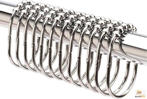 Enhance Your Shower Experience: 2LB Depot Wide Shower Curtain Rings/Hooks Set, 100% Rustproof Stainless Steel