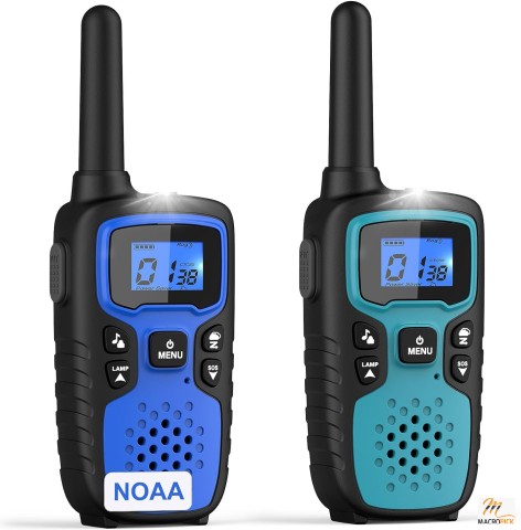 Walkie Talkies for Adults, Long Range 2-Way Radios, Essential Camping Gear and Hiking Accessories, No Battery