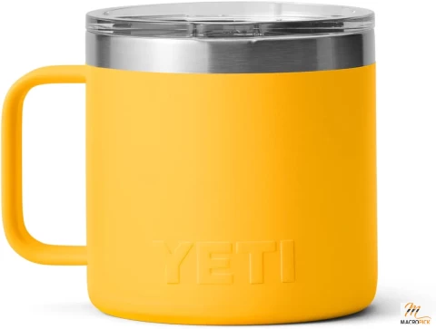 14 oz Rambler Mug By YETI, Stainless Steel with MagSlider Lid, Stainless Steel