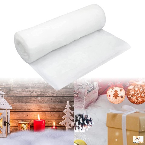 Artificial Christmas Snow Blanket Roll for Snowy Decorations New Year Skirt Decorations