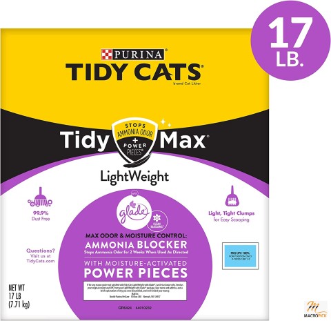 Tidy Max Glade Clean Blossoms Formula,Cat Clumping, Lightweight,Multi Cat Litter