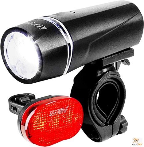 Battery Powered Super Bright & Water Resistant Bicycle Light Set Easy Installation