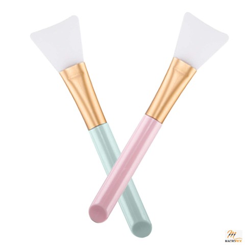 Soft Silicone Facial Mud Mask Applicator: Set of 2 Brushes for Body Lotion & Butter, Face Mask Beauty Tool