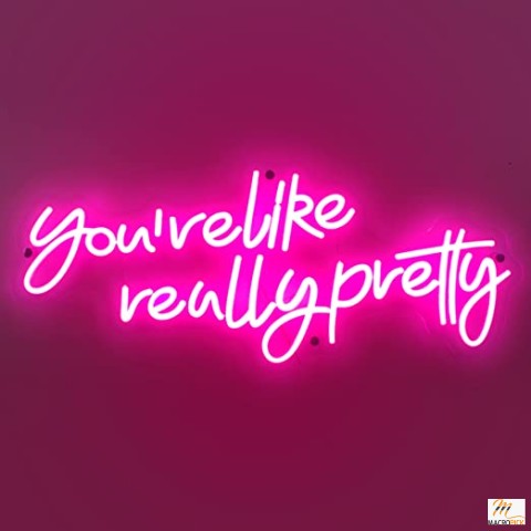 Multi-color & Premium Quality Large Neon Sign with Unique Quote for Wall Decoration