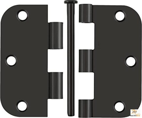 High Quality Matte Black Colored Door Mount Door Hinges Made of Stainless Steel | Multiple Packages Available